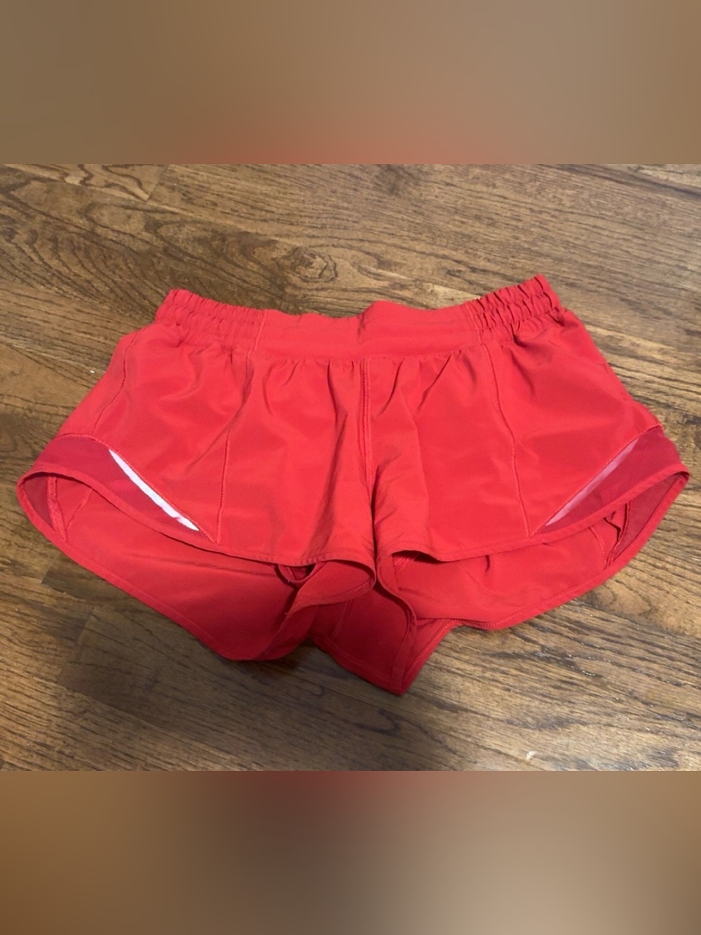 Lululemon Athletica Red Hotty Hot Shorts